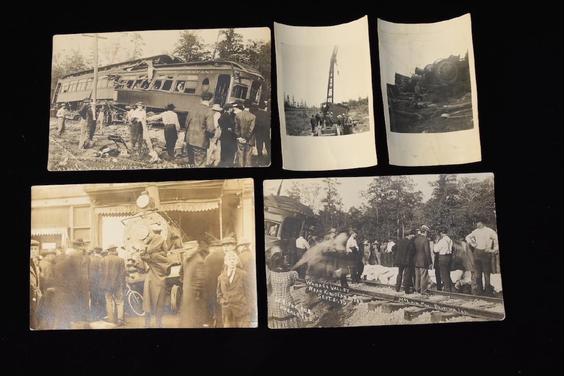 Early 1900's RPPC of a Train Wreck & Photo's (1 of 8)