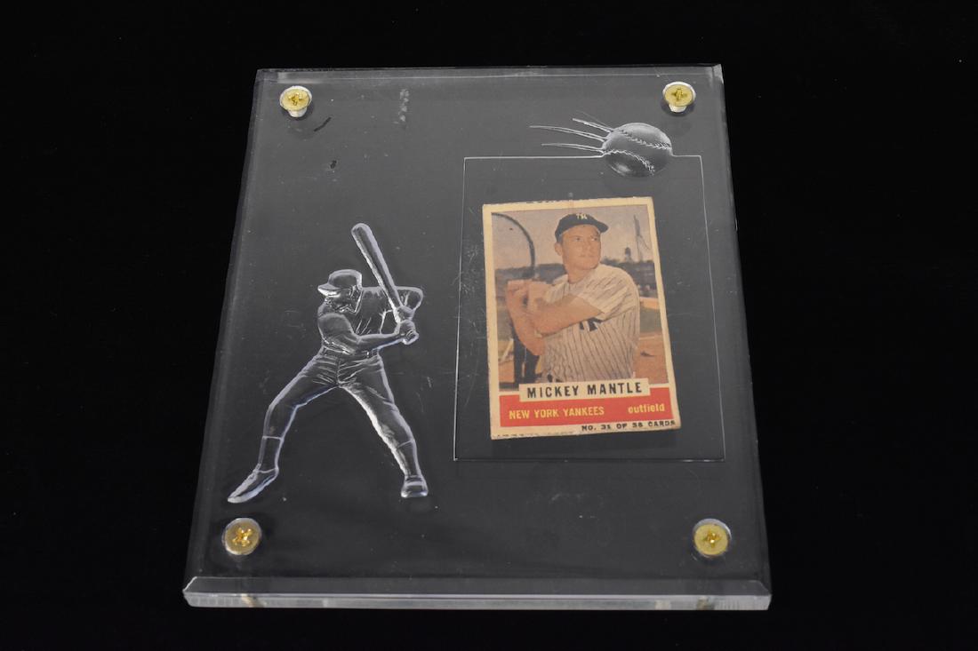 1960 Mickey Mantle Bazooka Gum Baseball Card (1 of 4)