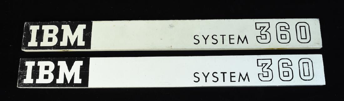 (2) Vintage IBM System 360 Mainframe Mastheads (1 of 5)