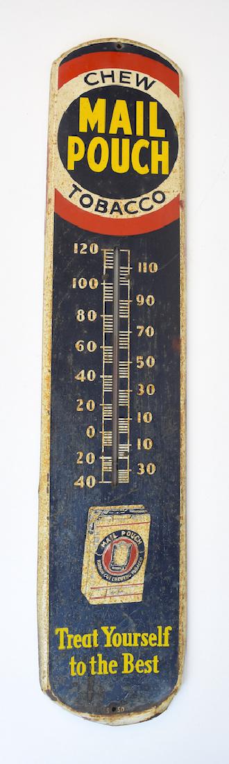 Mail Pouch Thermometer Advertising Sign (1 of 5)