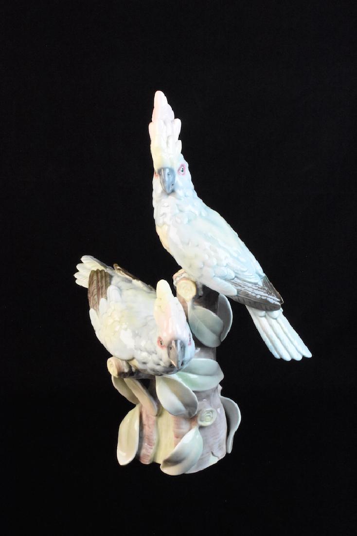 Portuguese Ceramic Cockatoo Figurine Statue (1 of 10)