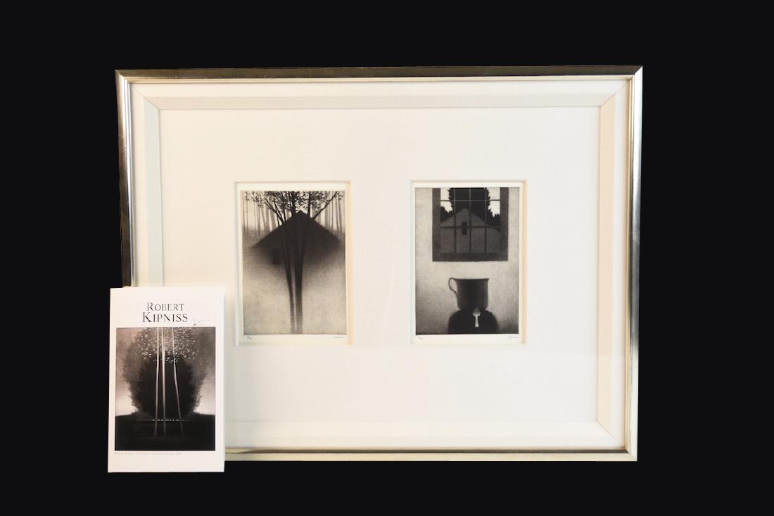 (2) Signed Robert Kipness Mezzotints (1 of 5)