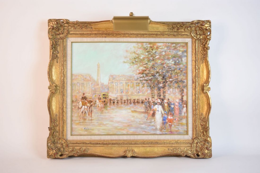 Original E.J. Cygne Signed Oil on Canvas (1 of 4)