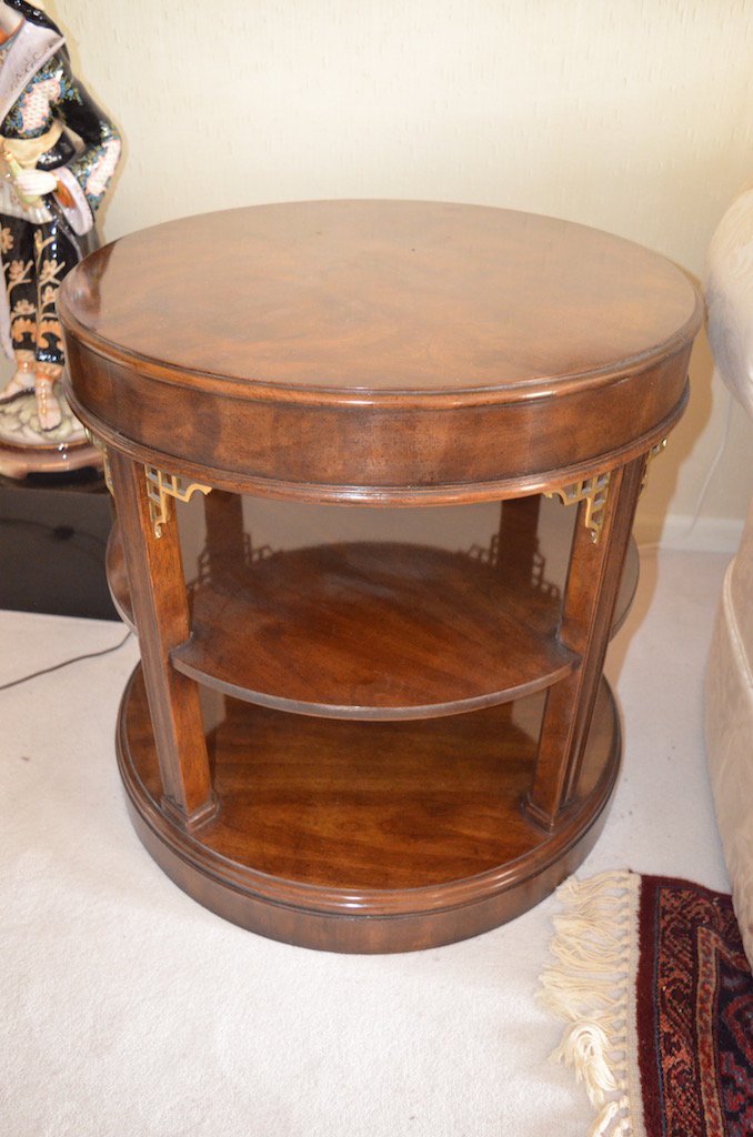 Drexel Heritage Round Tiered End Table (1 of 2)