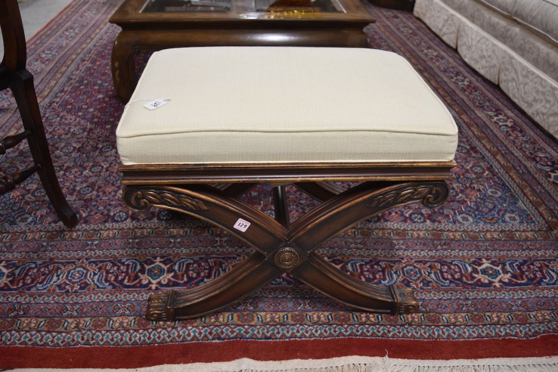 Ethan allen upholstered bench deals