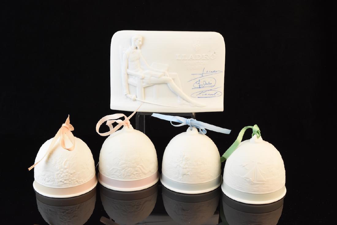Lladro Collector Society Bells and Plaque (1 of 10)