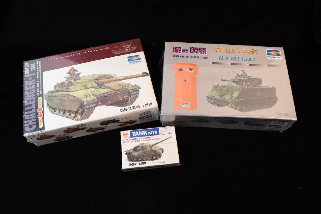 (3) Military Model Kits- Unopened (1 of 5)