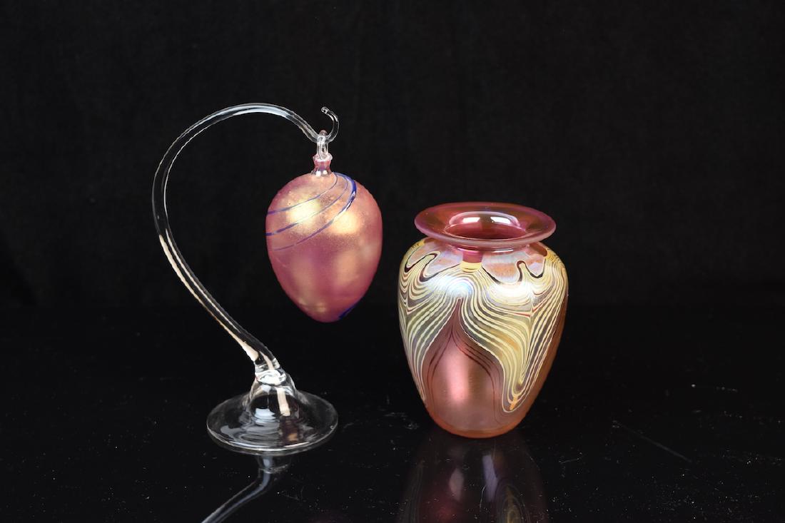 Art glass vase & egg by Marc S Boutte