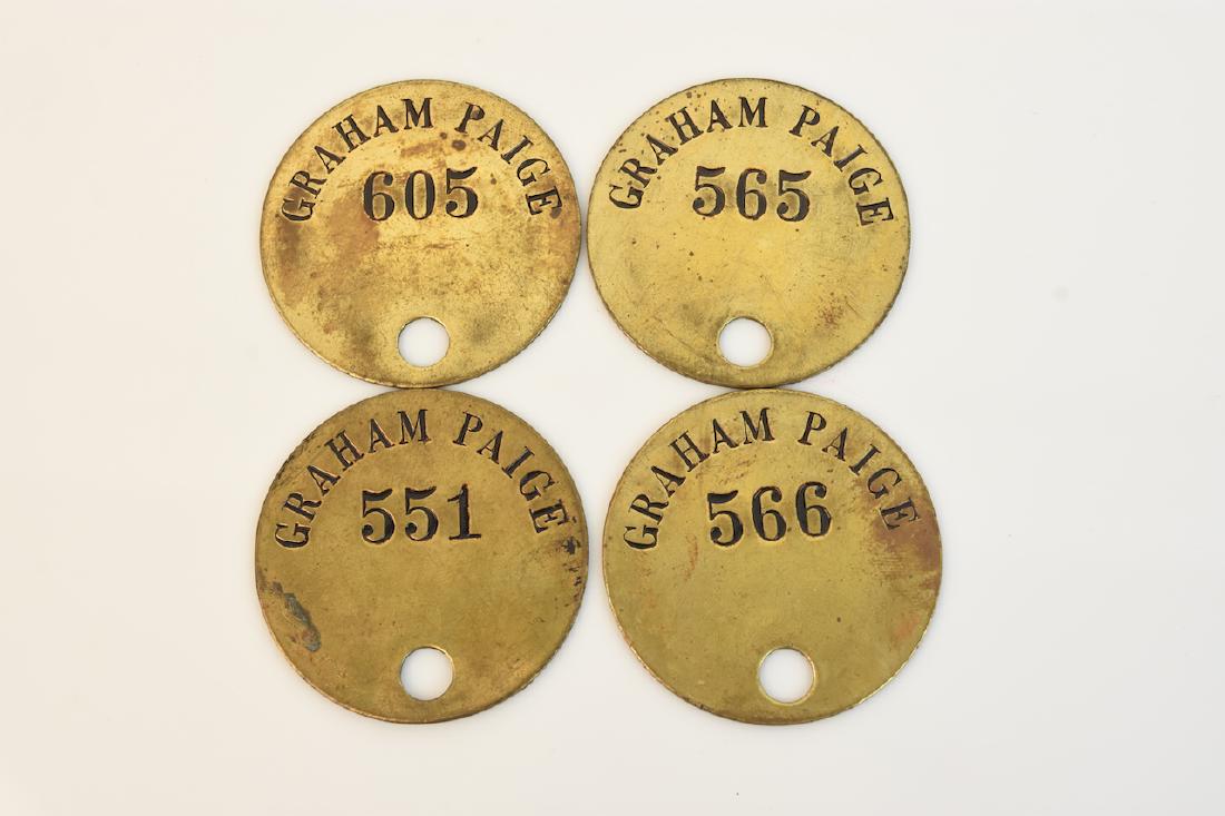 (4) Graham-Paige Tool Check Tags (1 of 3)