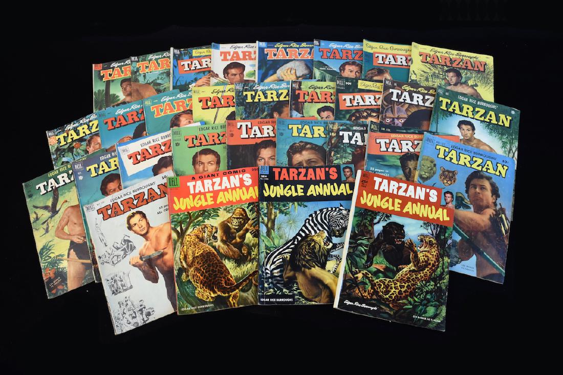 (30) Early Dell Tarzan Comics Books (1 of 5)