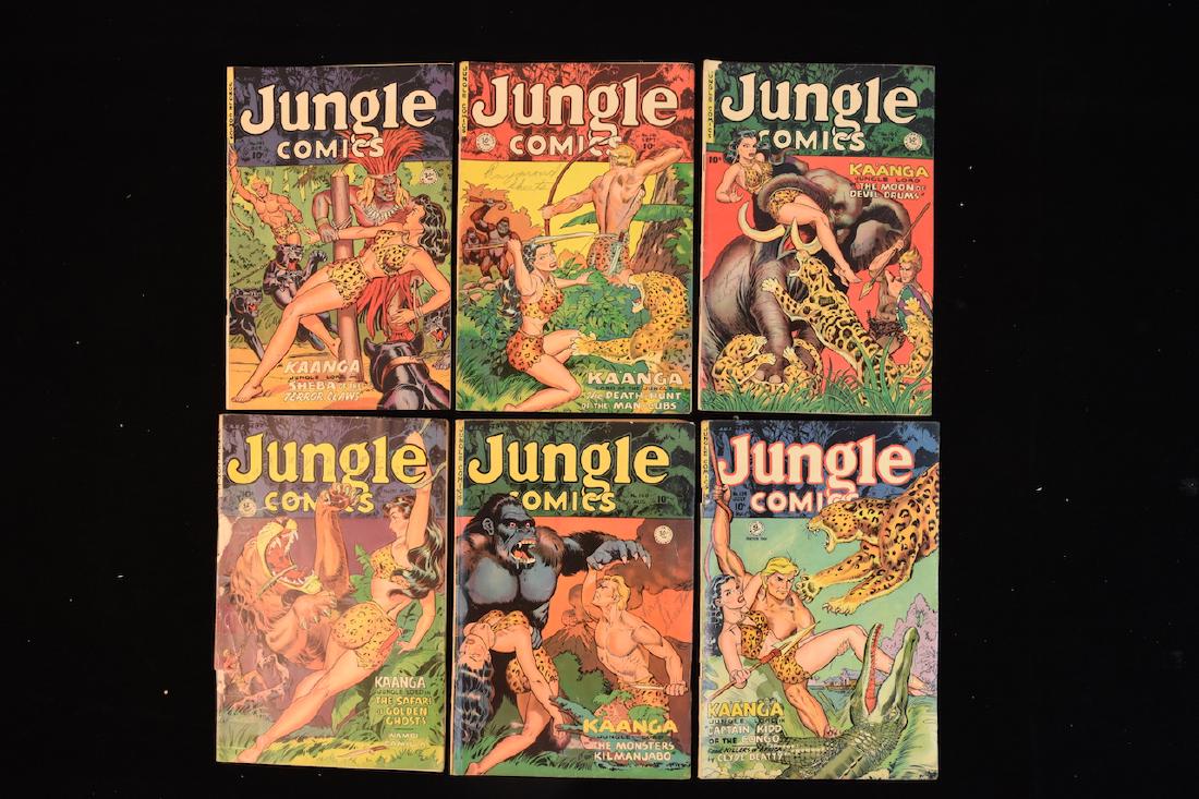 (6) Jungle Comics Gold Age Comic Books (1 of 7)