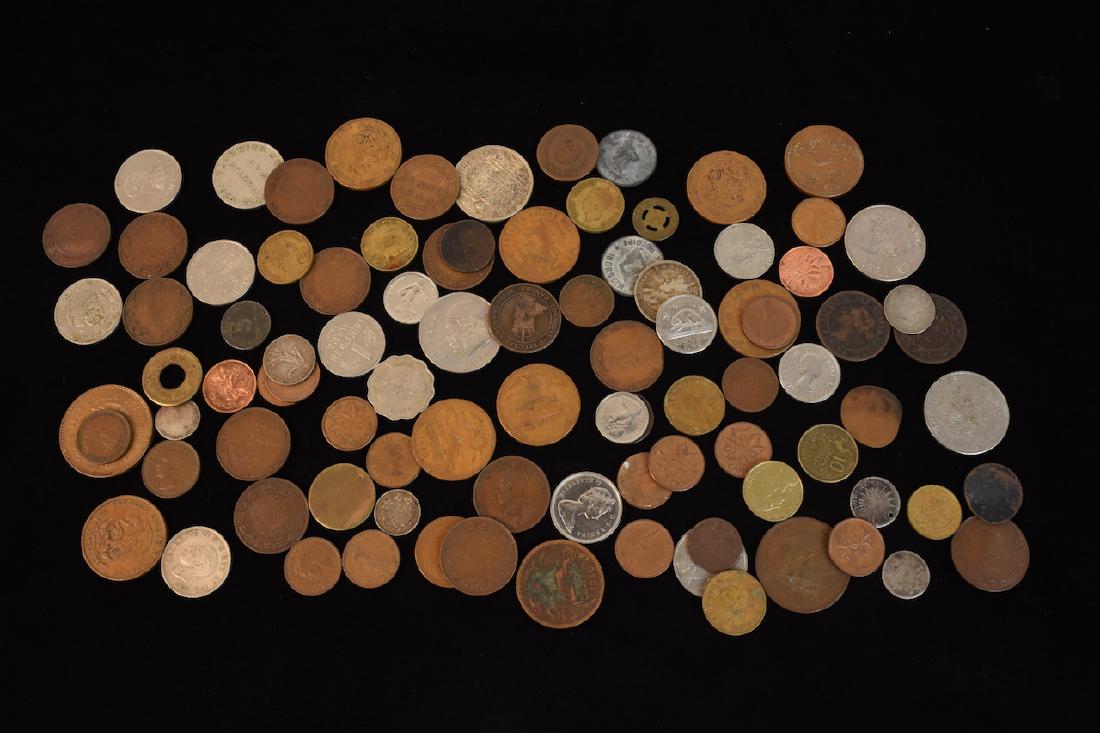Assorted Foreign Coins Canadian, Denmark + (1 of 5)