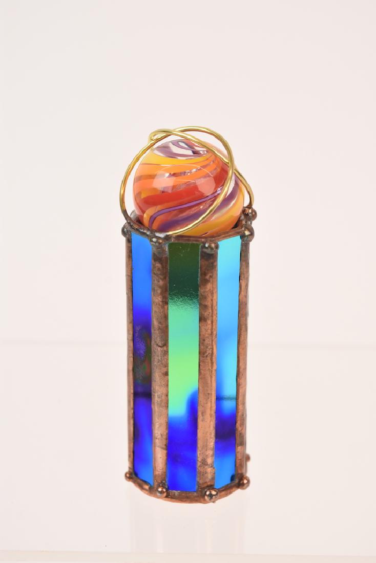 Pocket-Sized Marble Topped Dichroic Glass Kaleidoscope (1 of 5)
