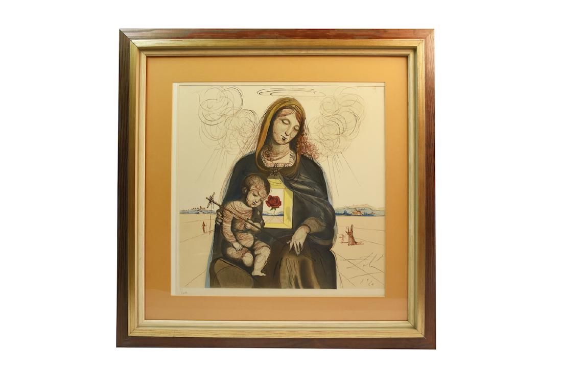 Salvador Dali "Mystical Rose Madonna" Litho, SLR, COA (1 of 5)