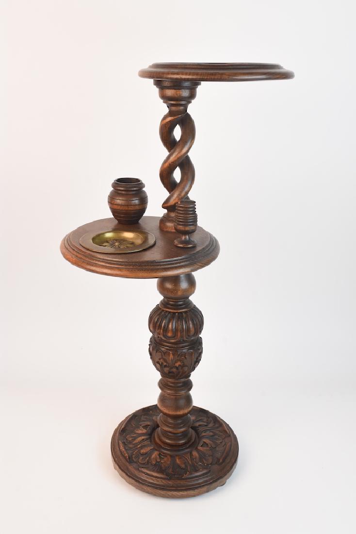 Hand Carved Wood Pipe Smoking Stand (1 of 4)