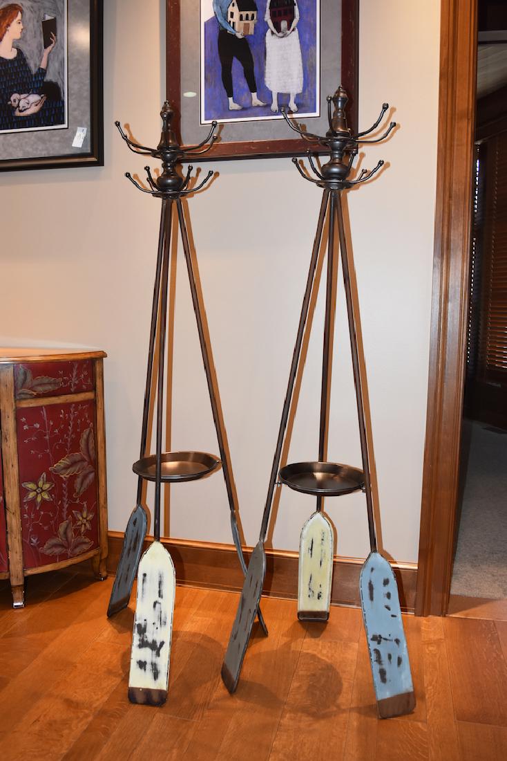 Pair of Nautical Boat Oar Coat Racks