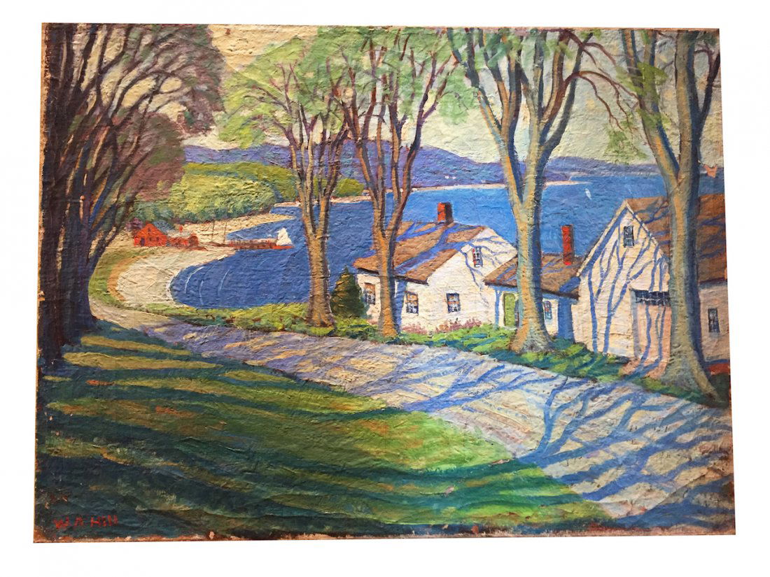 W.A. Hill "May Afternoon" Oil on Canvas; SLL (1 of 2)