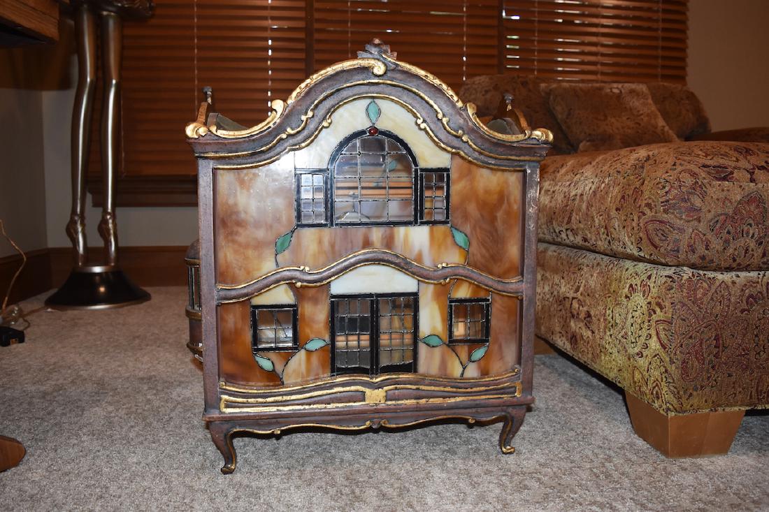 Very Unique Lead Stained Glass, Slag Glass House (1 of 5)