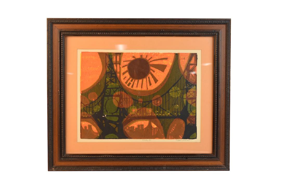 David Weidman Chinese Chicken Modern Serigraph Signed Print