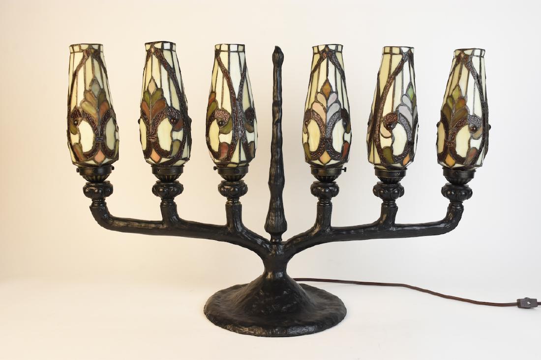 Elegant Tiffany Style Candelabra Table Lamp (1 of 6)
