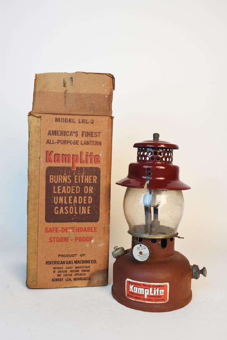 Vintage Kamplite Model LR L2 Gas Lantern