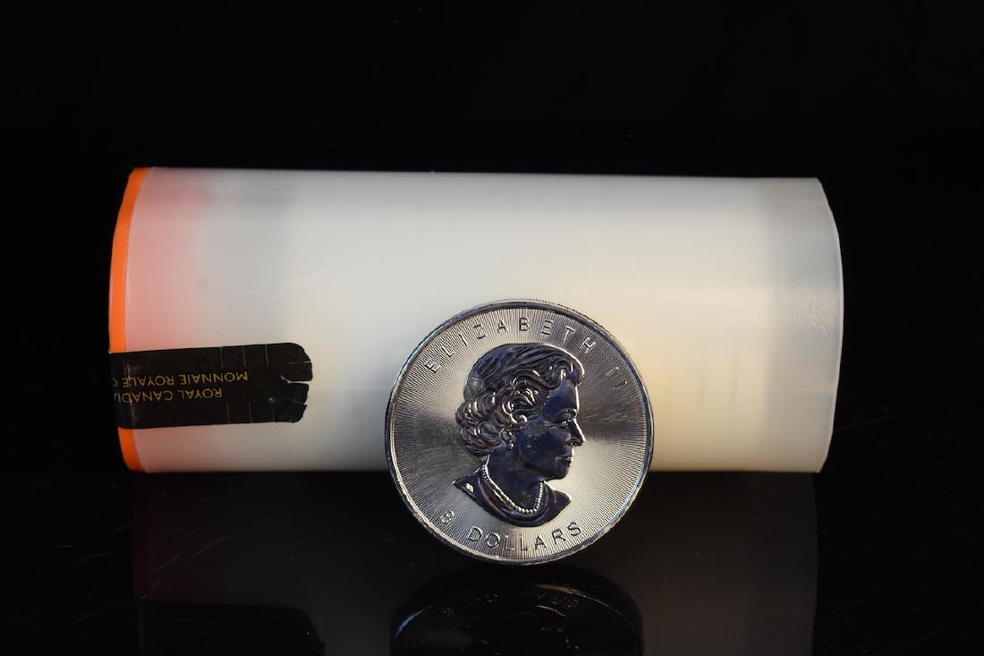 (15) Canadian 1.5 oz Silver Polar Bear Coins: Tube of (15) uncirculated 1.5 troy oz. $8 2016 Canadian White Falcon coins made of 99.99% fine silver. Total weight 22.5 troy ounces. Contact our recommended 3rd party "for profit" shipper Pak Mail at