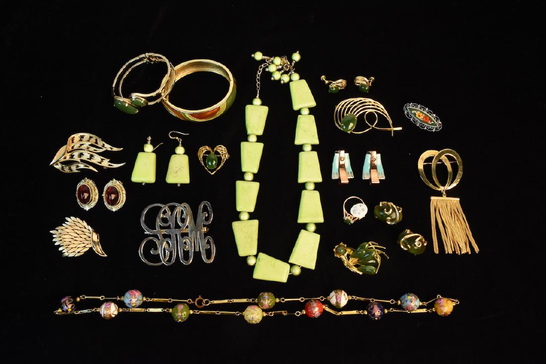 Vintage Jewelry; Trifari, Whiting & Davis + (1 of 11)