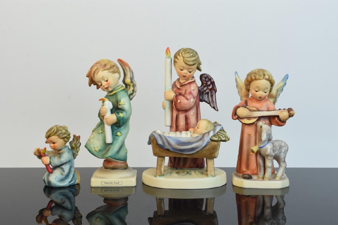 (4) Angel Hummel Figurines; TMK-5 (1 of 10)