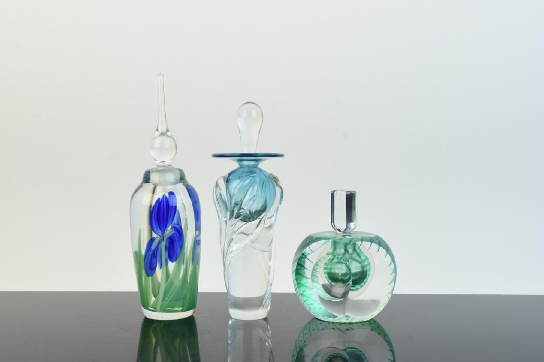Designer Art Glass Perfume Bottles; signed (1 of 20)