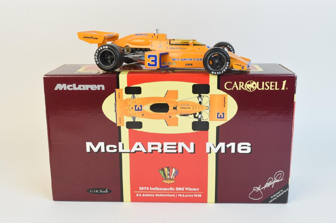Carousel #3 Johnny Rutherford McLaren M16 1:18 Die (1 of 10)