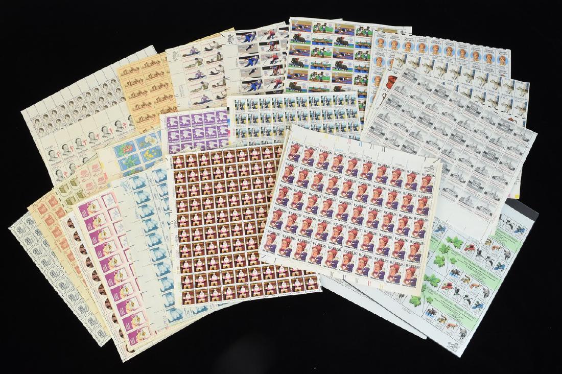 (30) Full Sheets of Various US Postage Stamps (1 of 9)