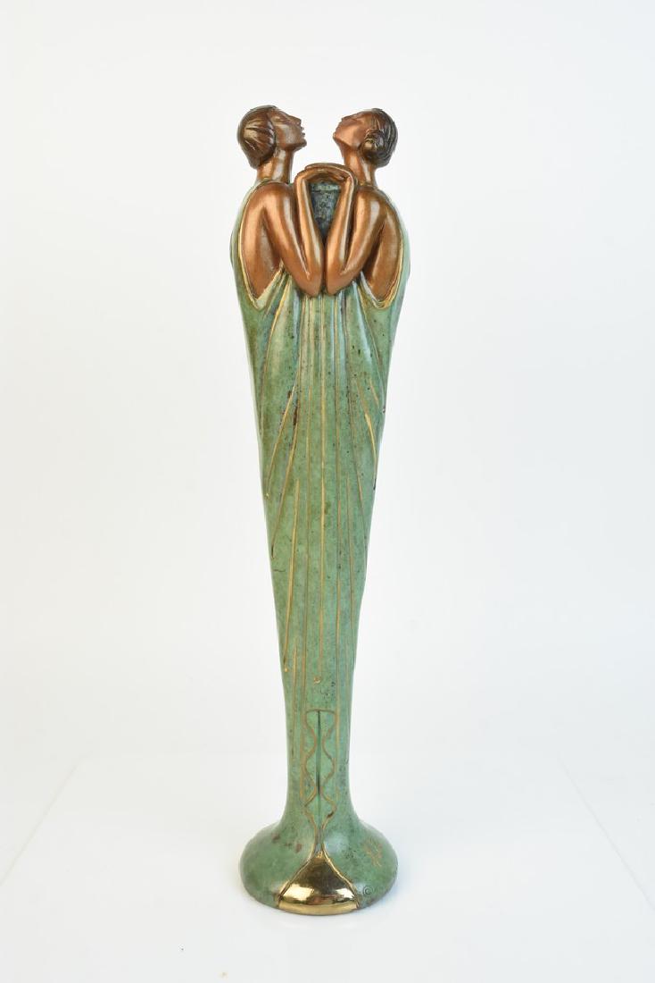 LE Bronze Bud Vase by Erte: Flora-II; signed (1 of 16)