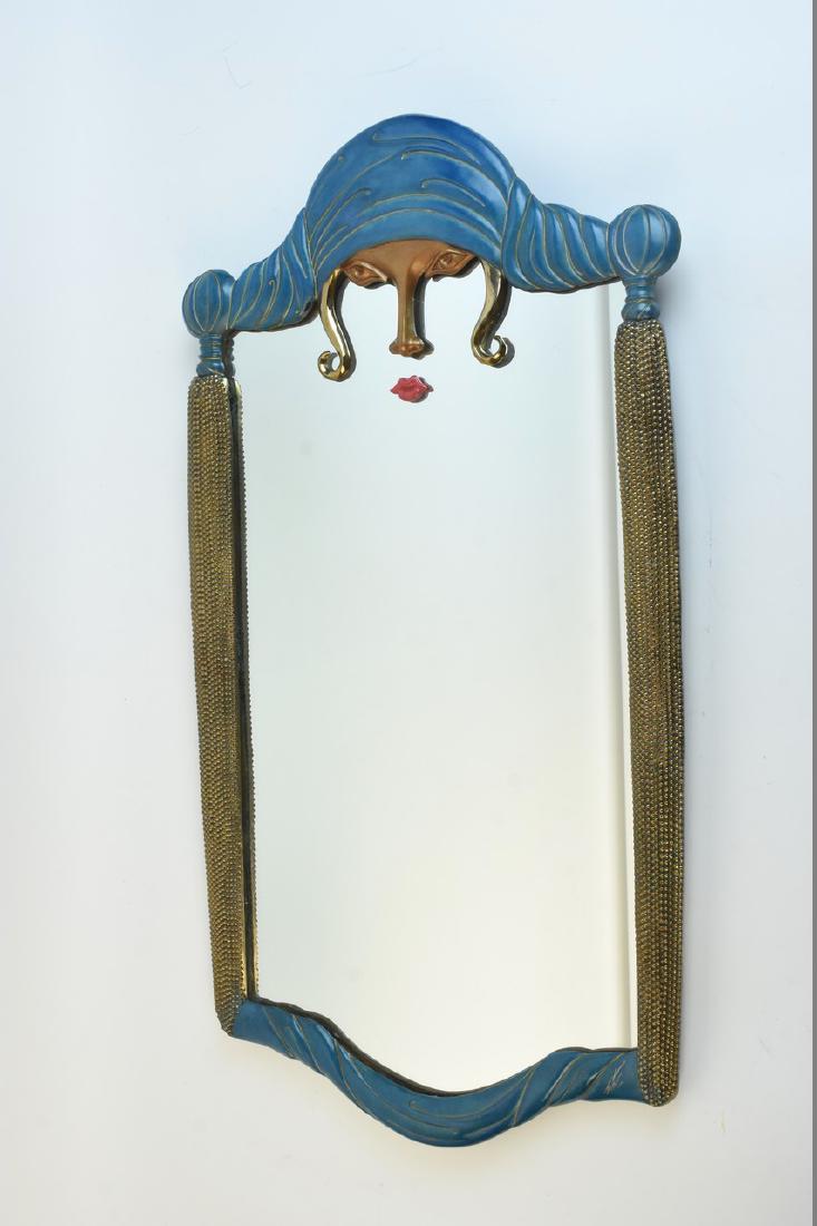 Erte "Scheherazade" Bronze Wall Mirror (1 of 8)