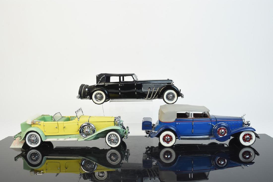 (3) Franklin Mint Duesenberg & Cadillac Models (1 of 17)