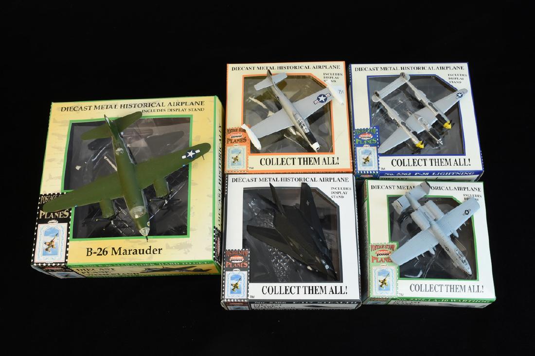 (5) Die Cast Postage Stamp Planes W/OB (1 of 7)