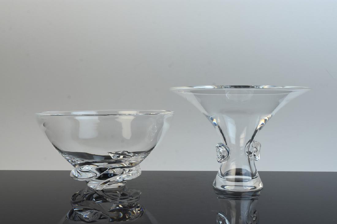 Vintage Steuben Crystal Bowl & Vase; Signed (1 of 10)