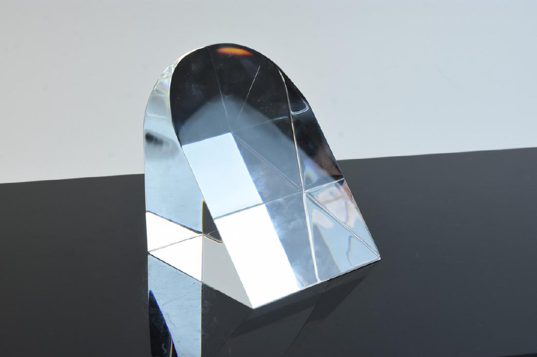 Steuben Naked Crystal Paperweight; signed (1 of 6)