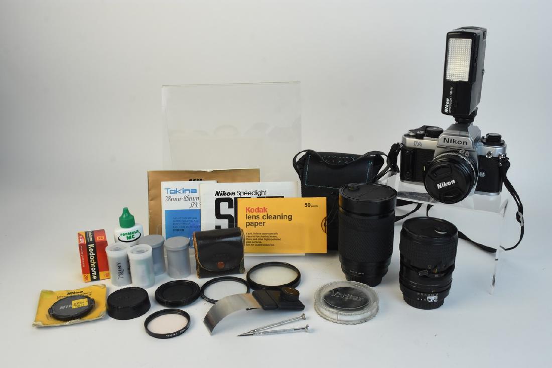 Nikon FA Camera W/Flash & Lenses (1 of 10)