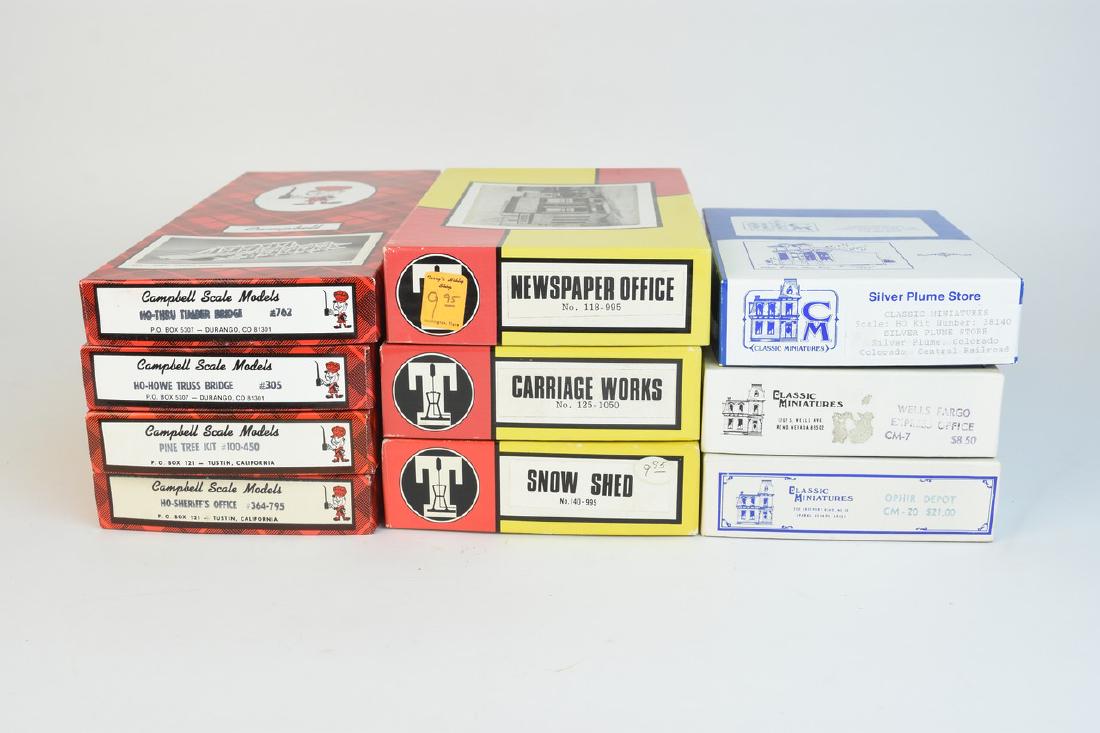 (10) HO Scale Unassembled Train Building Kits (1 of 9)