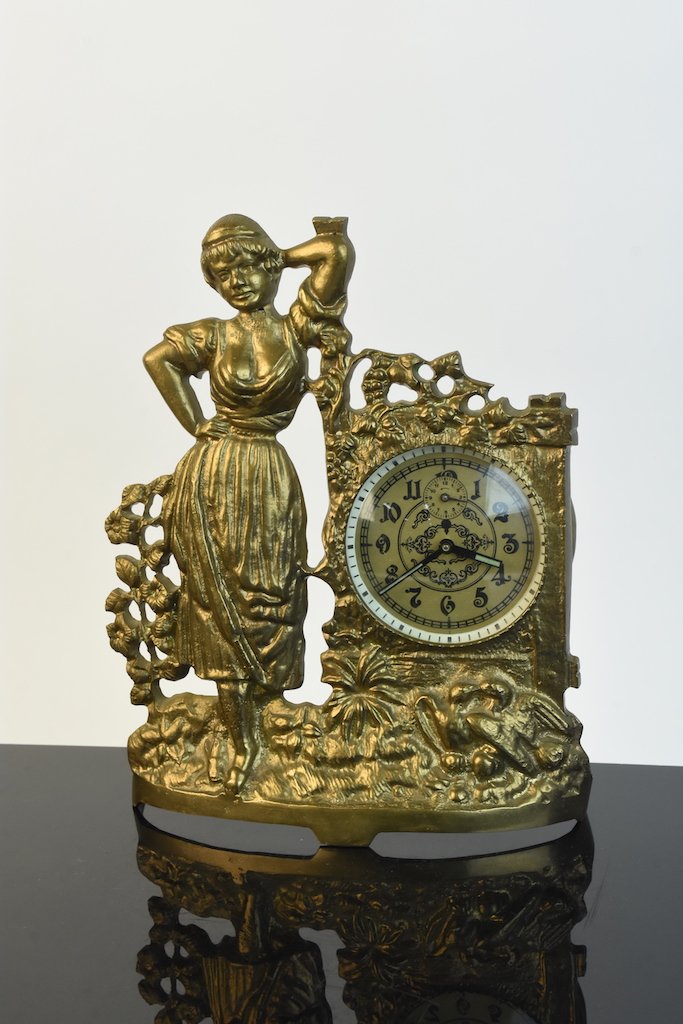 Cast Iron Figural Alarm Clock (1 of 7)