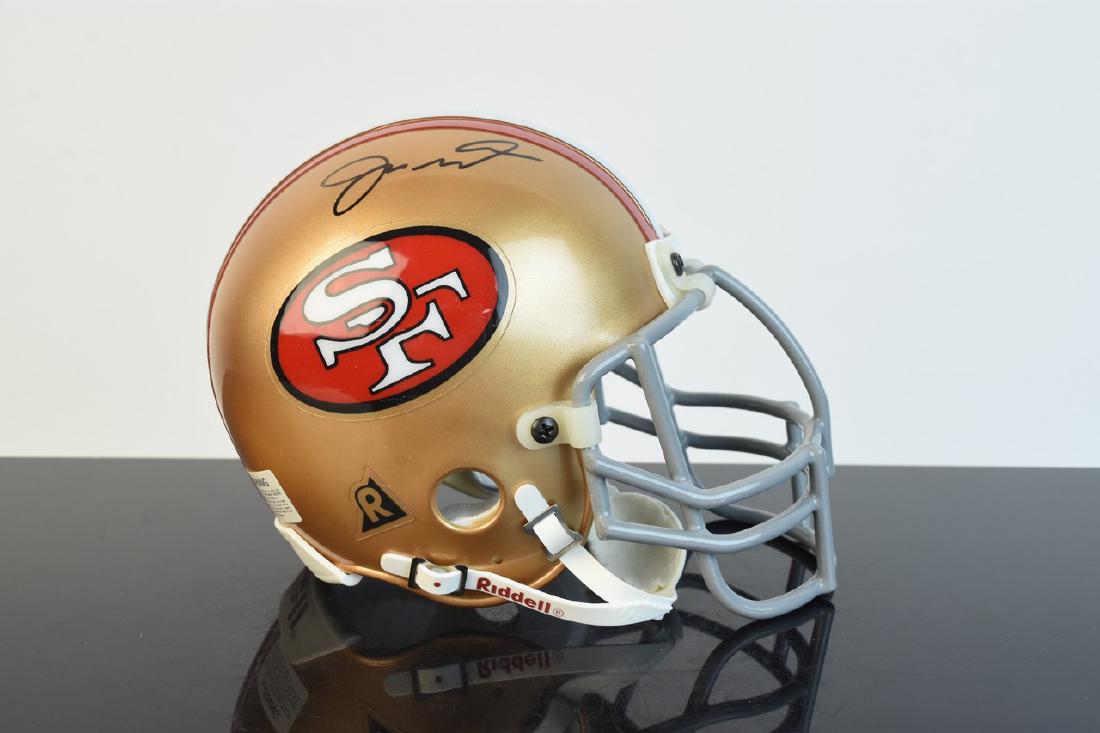 Joe Montana Signed Mini Football Helmet (1 of 8)