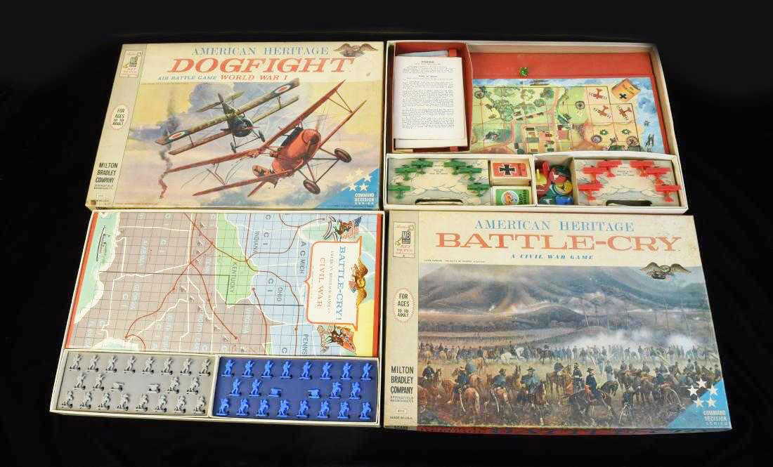 Vintage American Heritage Battle Board Games