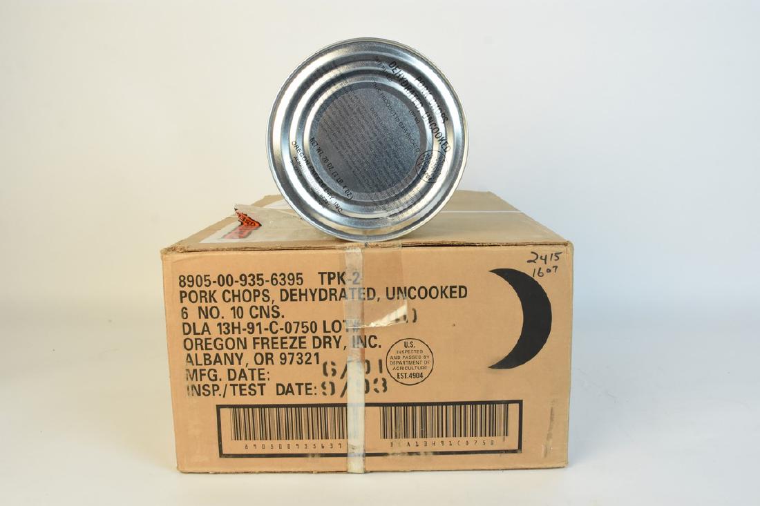 (6) Porkchops Dehydrated Uncooked, 20 oz Cans (1 of 4)