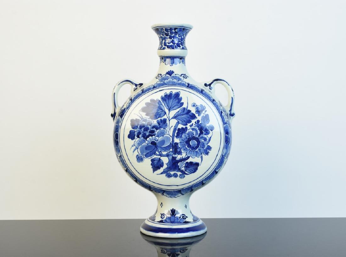 Delft Blue and White Moon Flask Vase (1 of 8)
