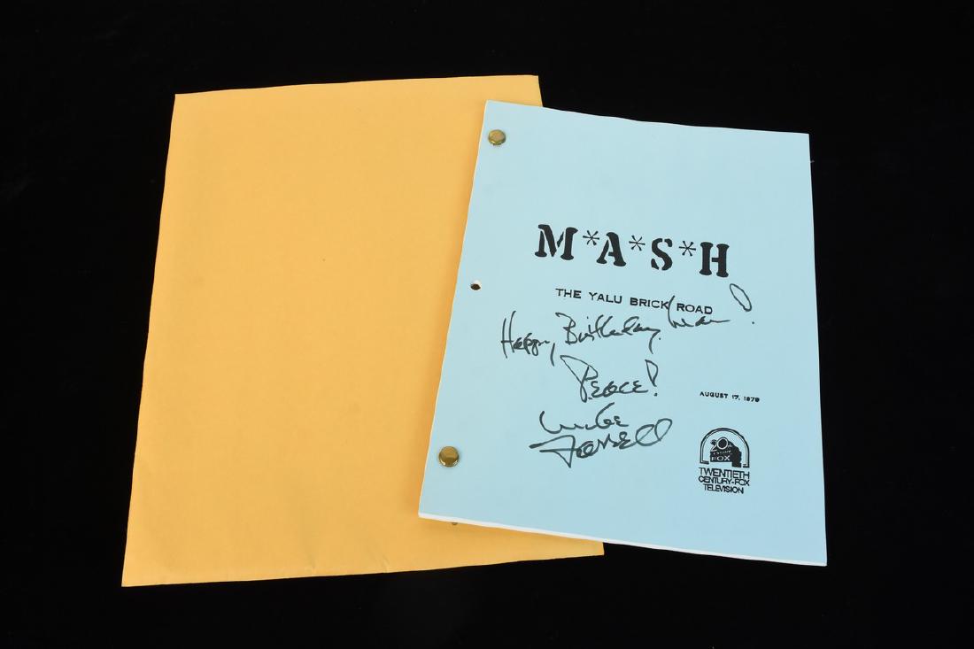 Mike Farrell Signed MASH Script (1 of 7)