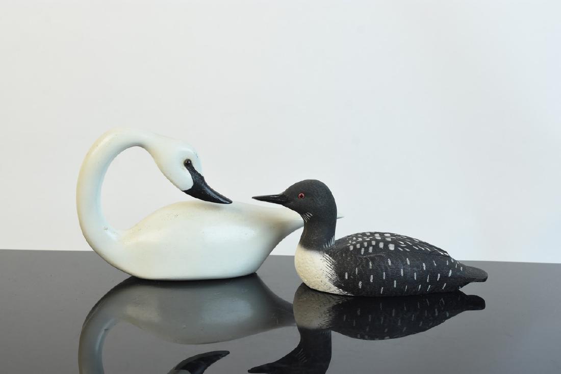 Common Loon & Goose Wood Decoys (1 of 8)