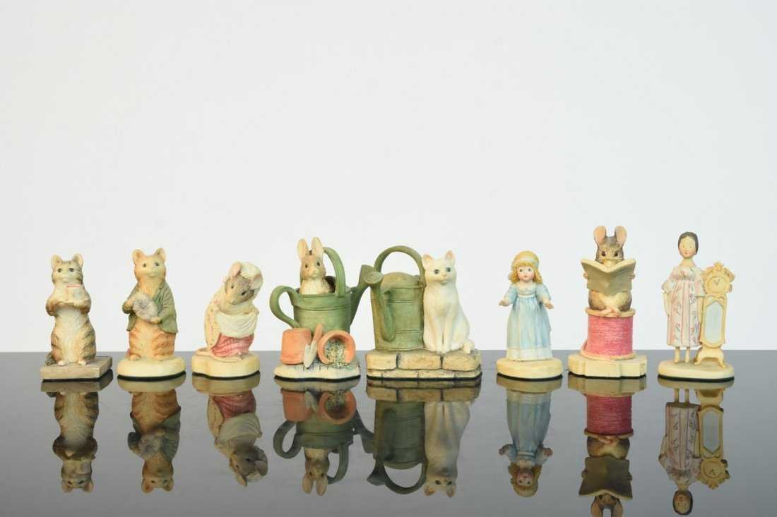 (8) Beatrix Potter Border Fine Arts Figurines (1 of 9)