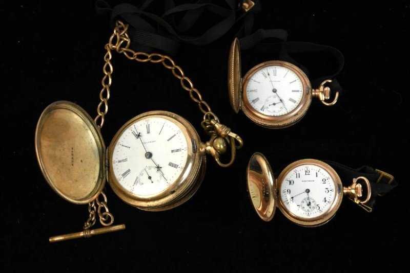 (3) Waltham Rolled Gold Pocket Watches (1 of 17)