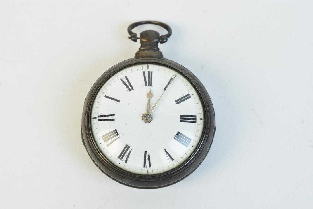 English Key-Winding Pocket Watch; Silver? (1 of 3)