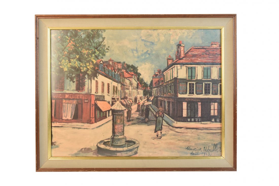 Maurice Utrillo 1923 Print; Aout (1 of 2)